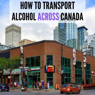 how to transport alcohol across Canada